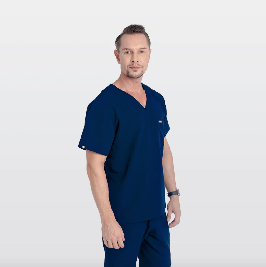 Apollo Men's Classic Scrub Top- Antimicrobial