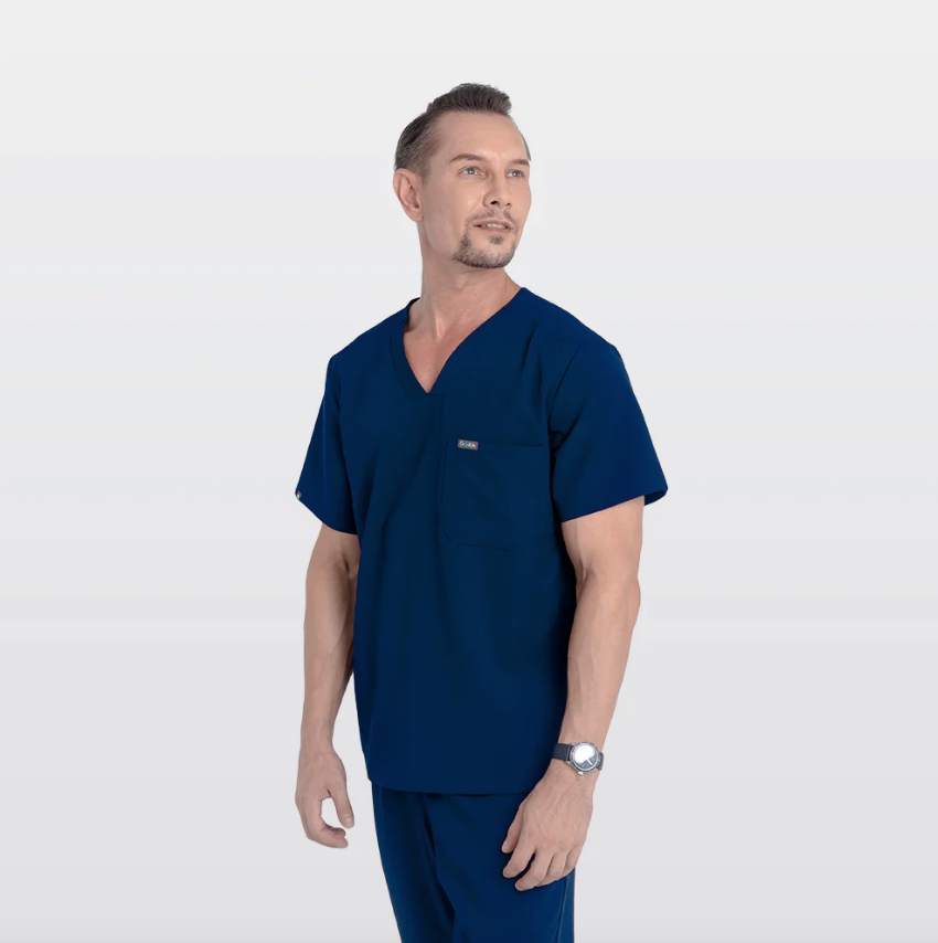 Apollo Men's Classic Scrub Top- Antimicrobial